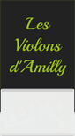 Mobile Screenshot of lesviolonsdamilly.org